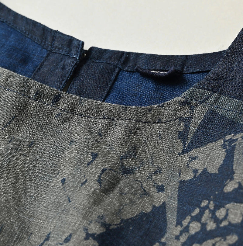 45R Indigo Picture Book Bandana Blouse - Image 16