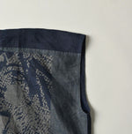45R Indigo Picture Book Bandana Blouse
