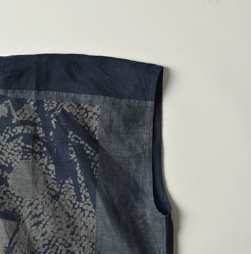 45R Indigo Picture Book Bandana Blouse - Image 17