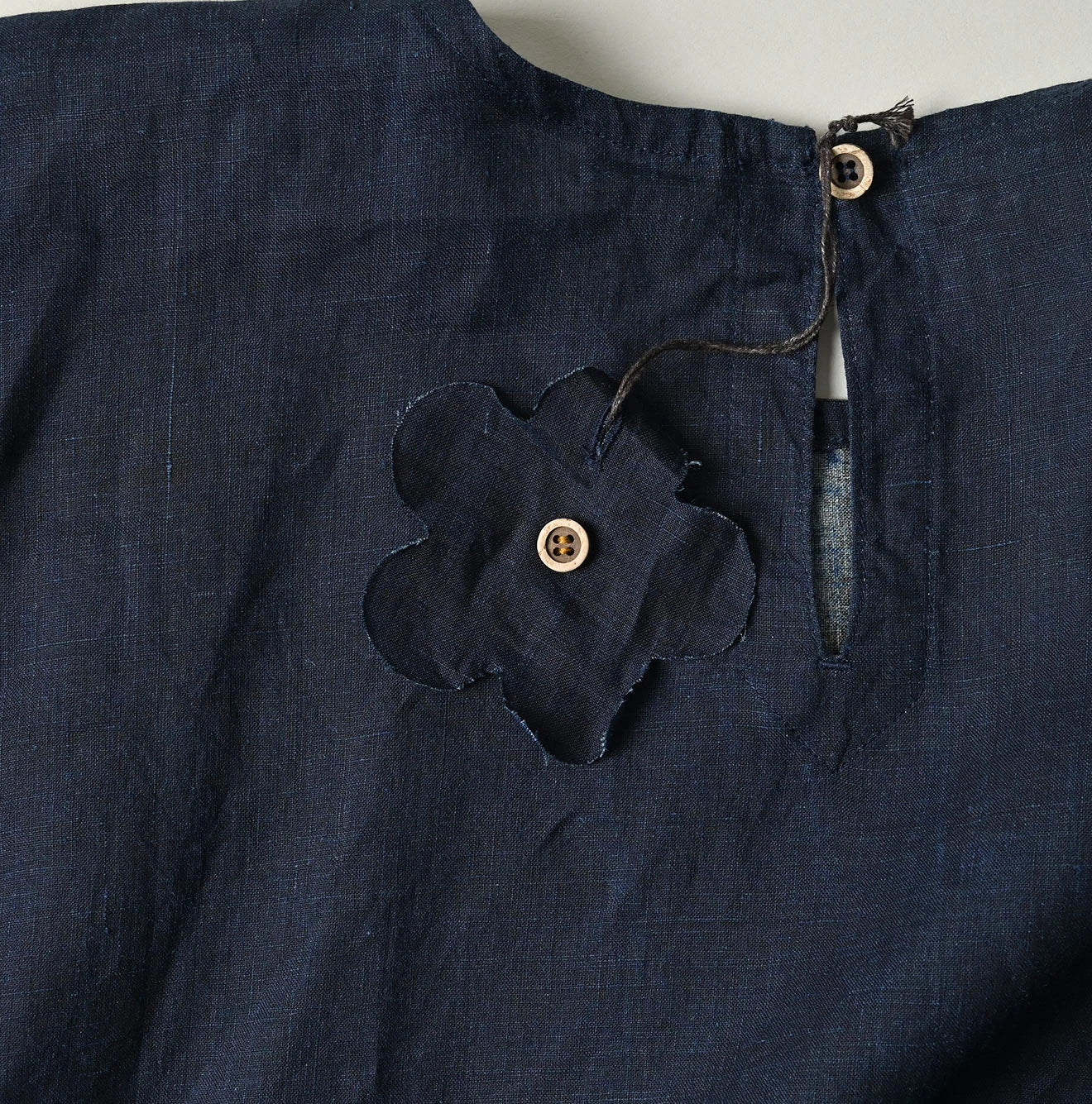 45R Indigo Picture Book Bandana Blouse