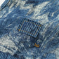 45R Indigo Eastern Aloha Lehua Blouse