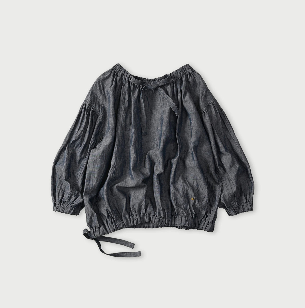 45R Cotton Linen Dungaree Sack Blouse