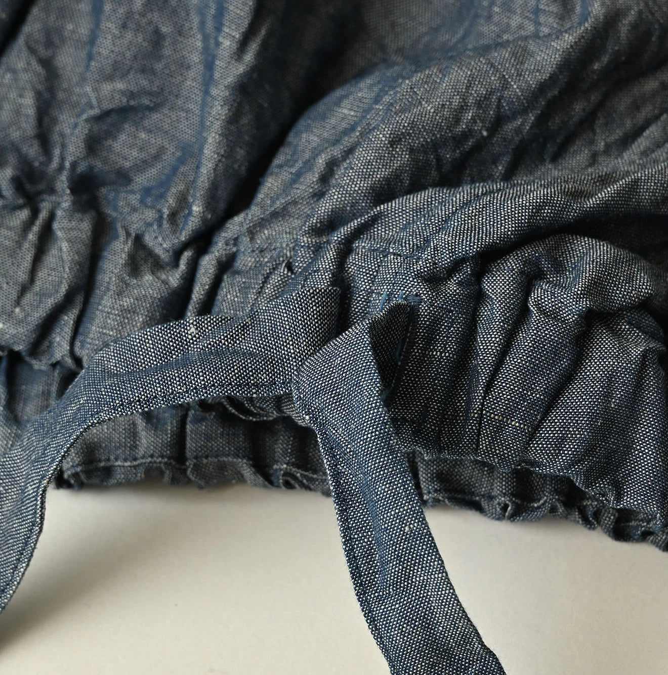 45R Cotton Linen Dungaree Sack Blouse - Image 15