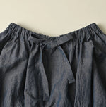 45R Cotton Linen Dungaree Sack Blouse