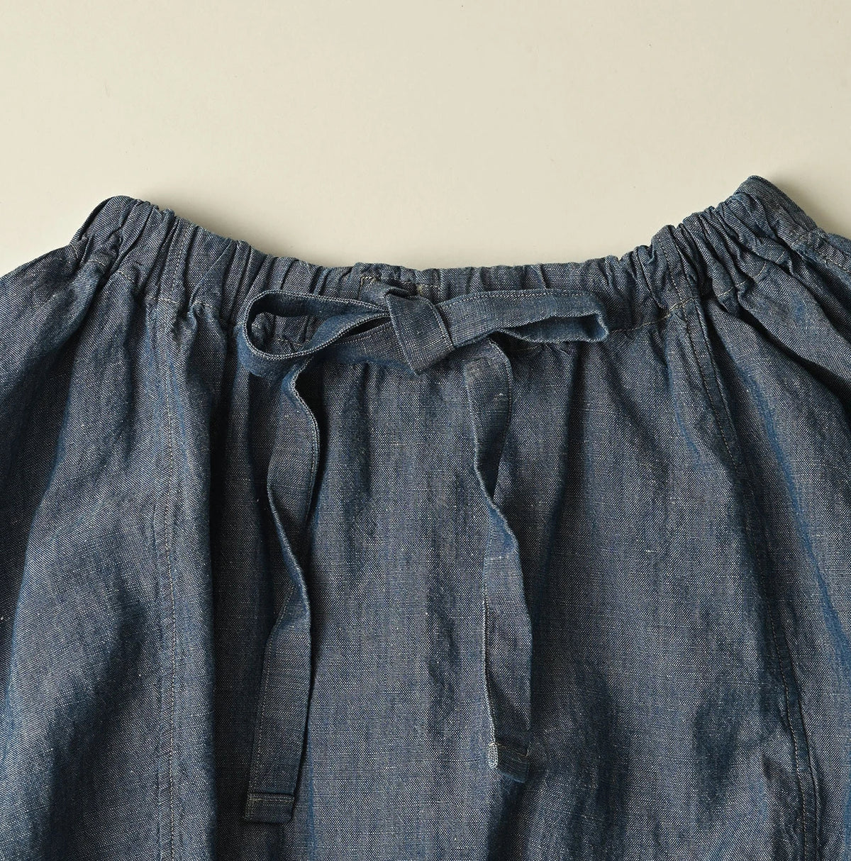 45R Cotton Linen Dungaree Sack Blouse Distressed