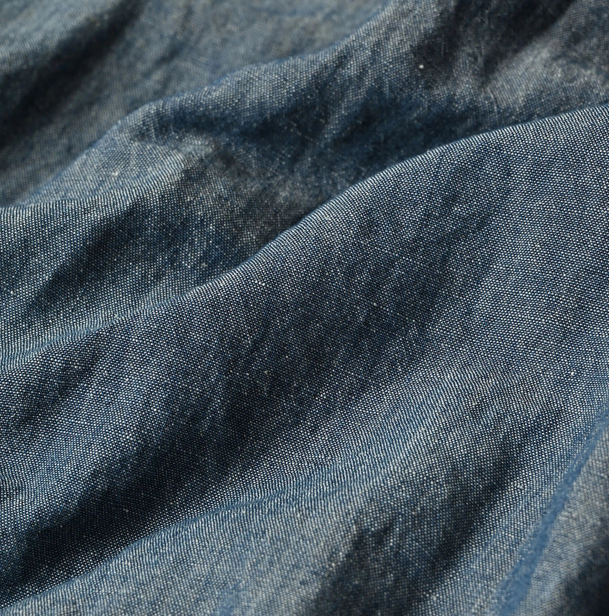 45R Cotton Linen Dungaree Sack Blouse Distressed