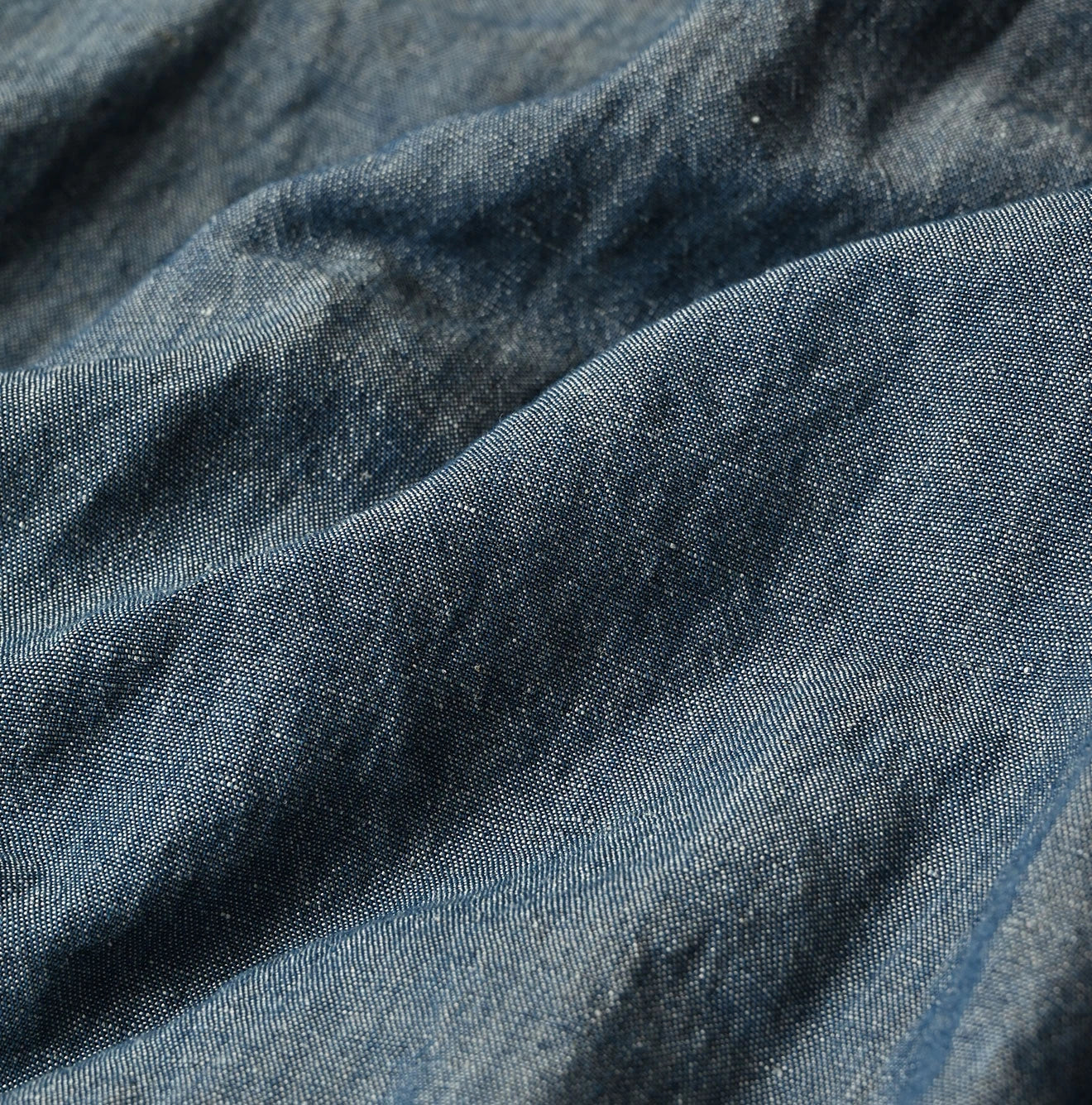 45R Cotton Linen Dungaree Sack Blouse Distressed