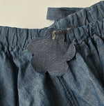 45R Cotton Linen Dungaree Sack Blouse Distressed
