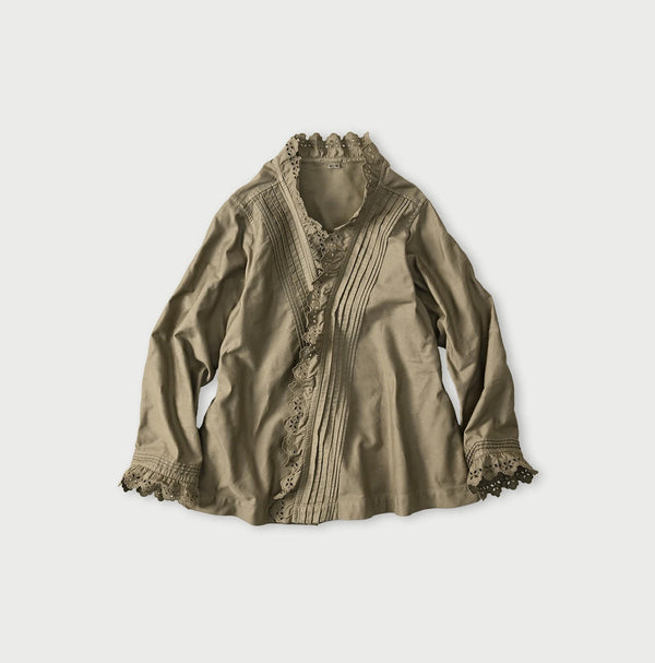 45R Yoko Sateen Cutwork Cache-Coeur