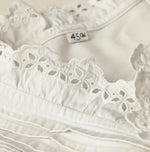 45R Yoko Sateen Cutwork Cache-Coeur