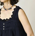 45R Yoko Sateen Sleeveless Top