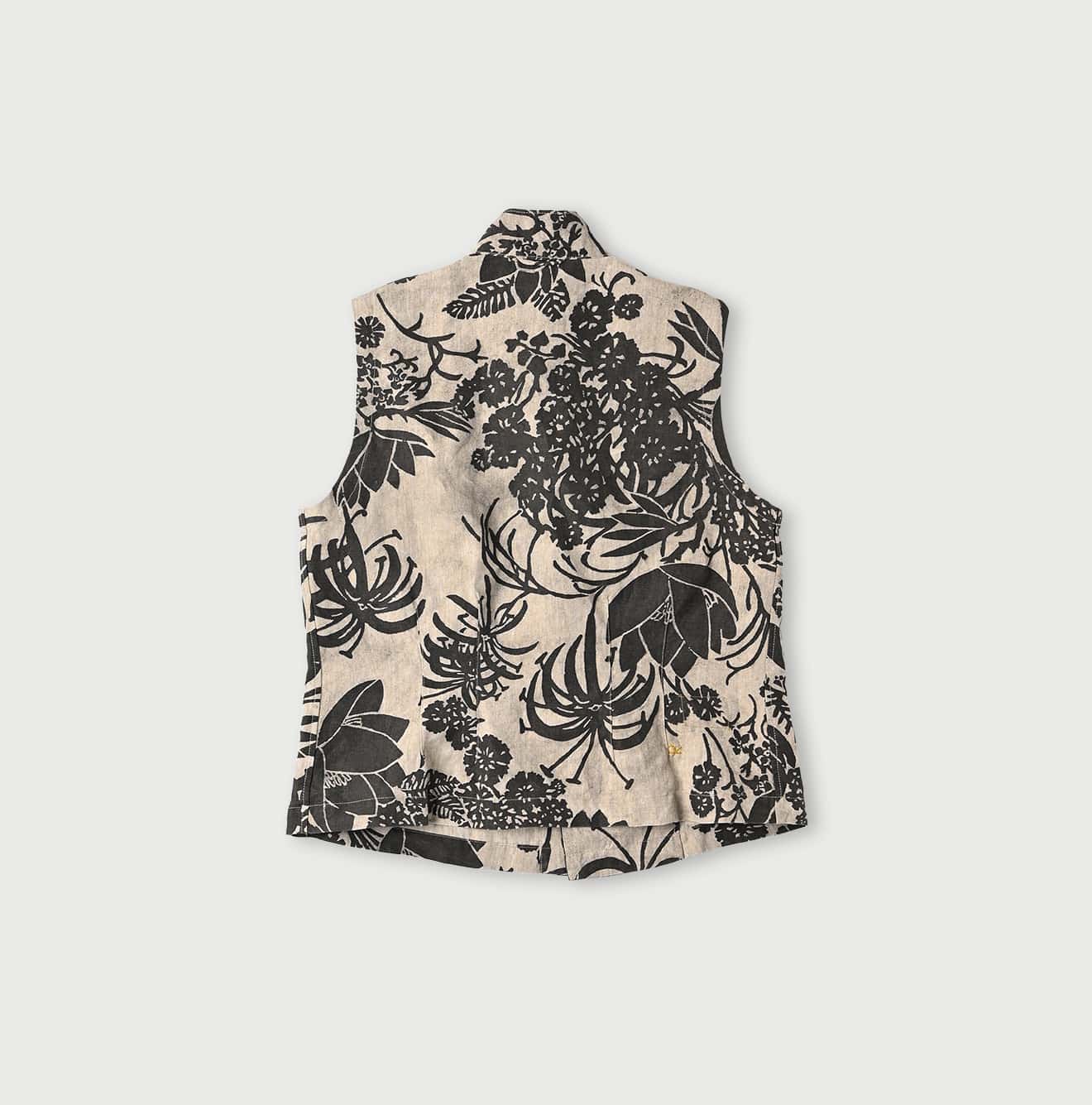 45R Linen Lotus Clover Knot Camisole