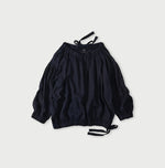 45R Indigo 45 Gauze Sack Blouse