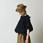 45R Indigo 45 Gauze Sack Blouse