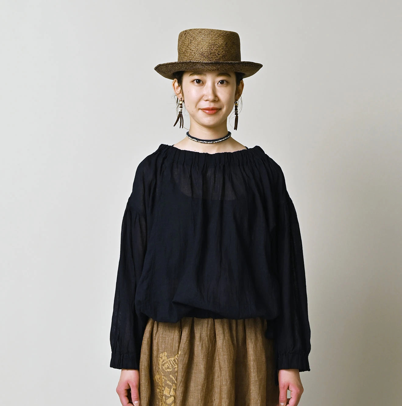 45R Indigo 45 Gauze Sack Blouse - Image 6