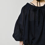 45R Indigo 45 Gauze Sack Blouse