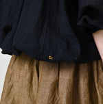 45R Indigo 45 Gauze Sack Blouse
