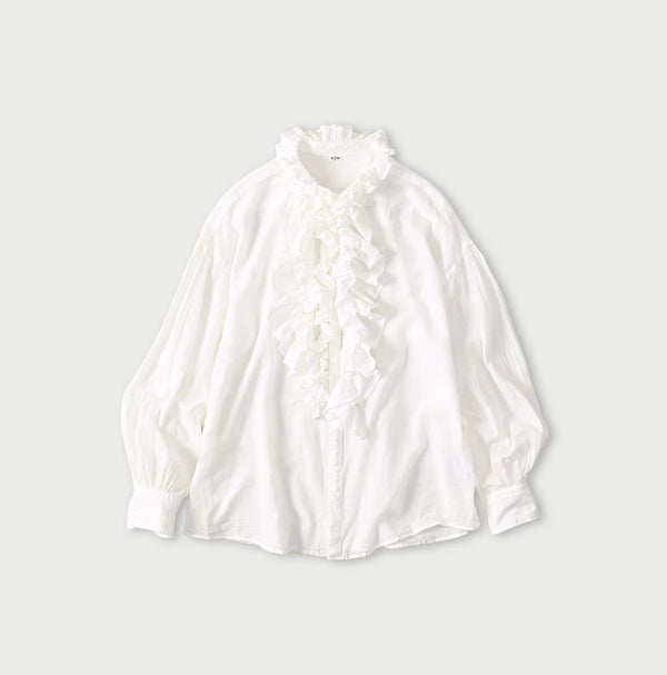 45R 45 Gauze Frilled Coupe Shirt