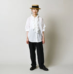 45R 45 Gauze Frilled Coupe Shirt