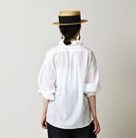 45R 45 Gauze Frilled Coupe Shirt