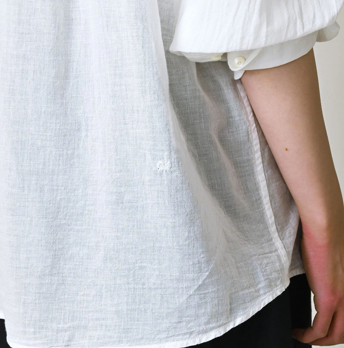 45R 45 Gauze Frilled Coupe Shirt