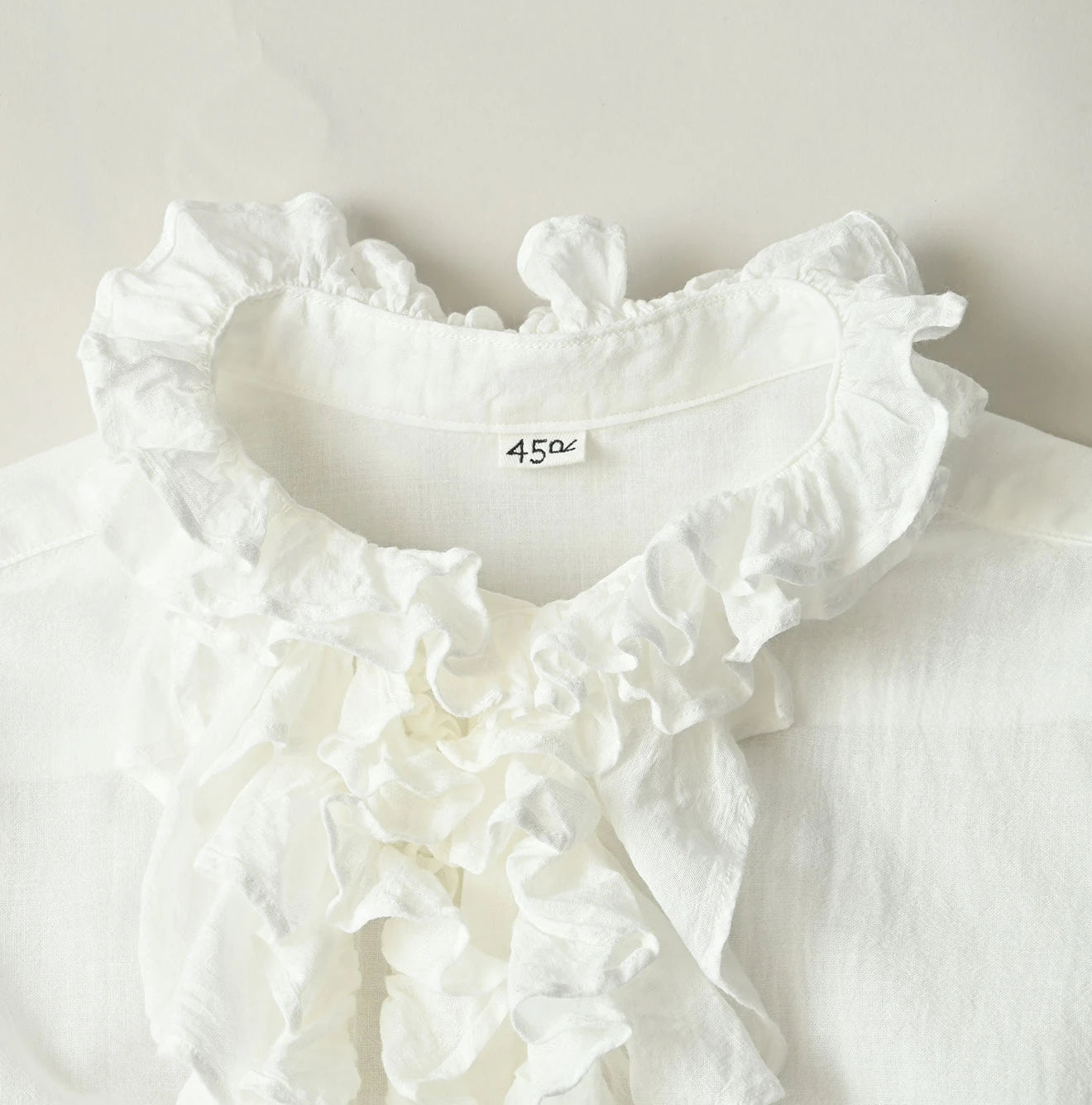 45R 45 Gauze Frilled Coupe Shirt - Image 12
