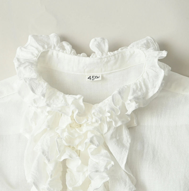 45R 45 Gauze Frilled Coupe Shirt - Image 12
