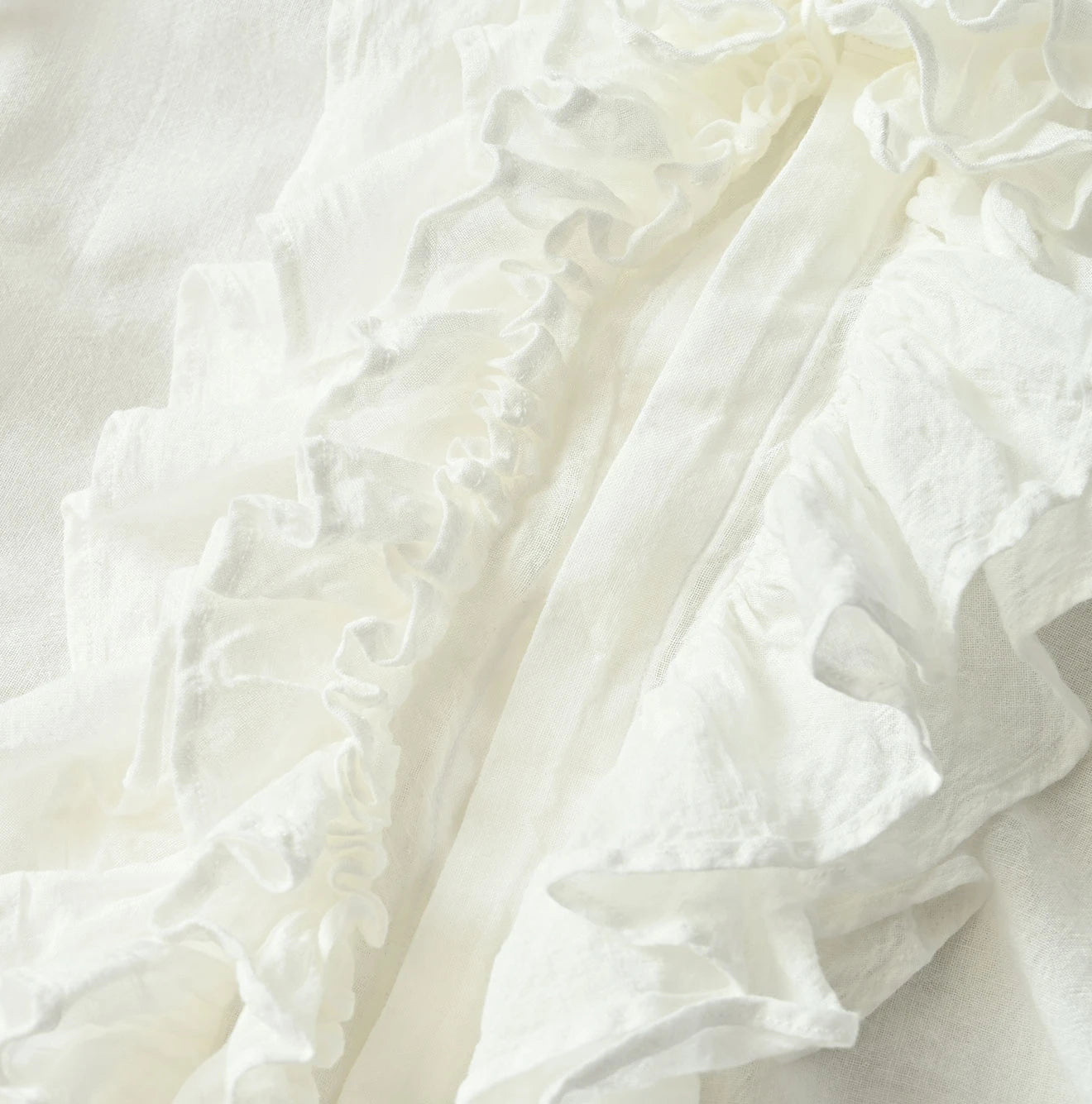 45R 45 Gauze Frilled Coupe Shirt - Image 15