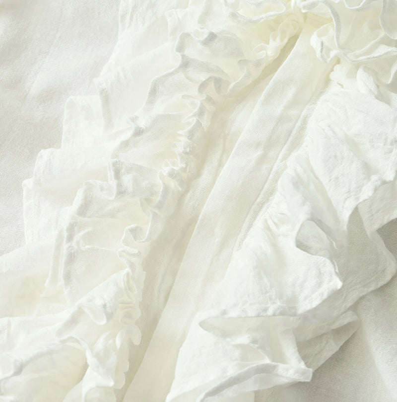 45R 45 Gauze Frilled Coupe Shirt - Image 15