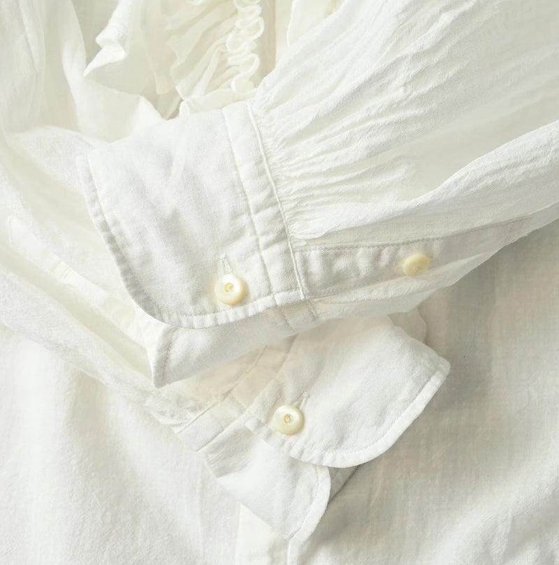 45R 45 Gauze Frilled Coupe Shirt - Image 16