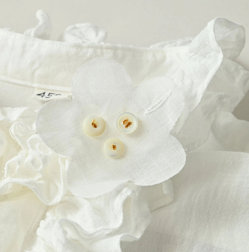 45R 45 Gauze Frilled Coupe Shirt - Image 18