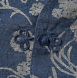 45R Indigo Linen Lotus Clover Knot Camisole