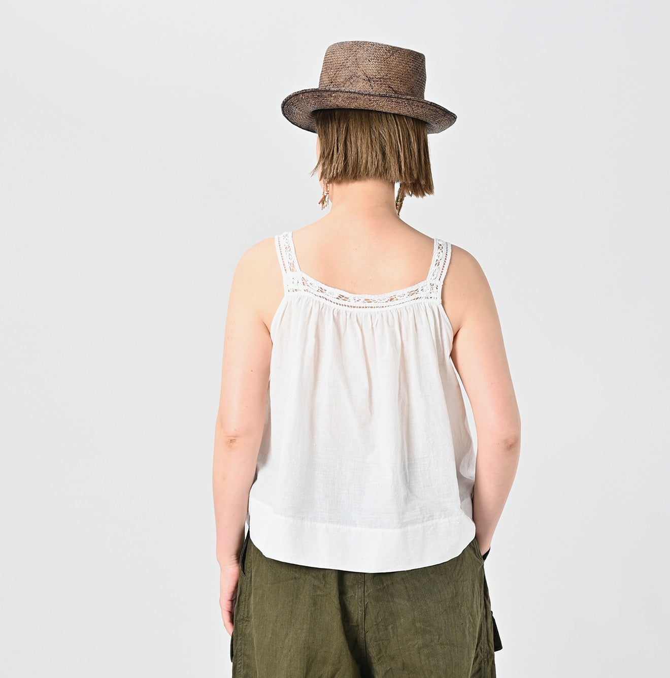 45R Khadi Ribbon Lace Camisole