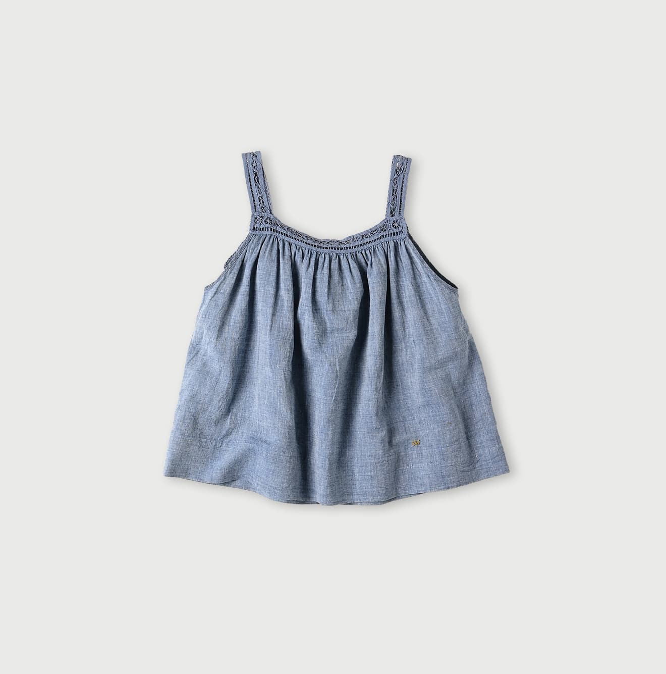 45R Dungaree Khadi Ribbon Lace Camisole - Image 10