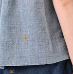 45R Dungaree Khadi Ribbon Lace Camisole