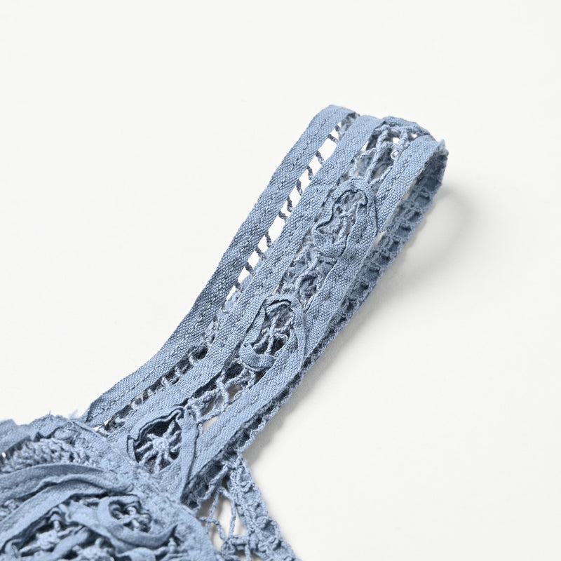 45R Dungaree Khadi Ribbon Lace Camisole - Image 13