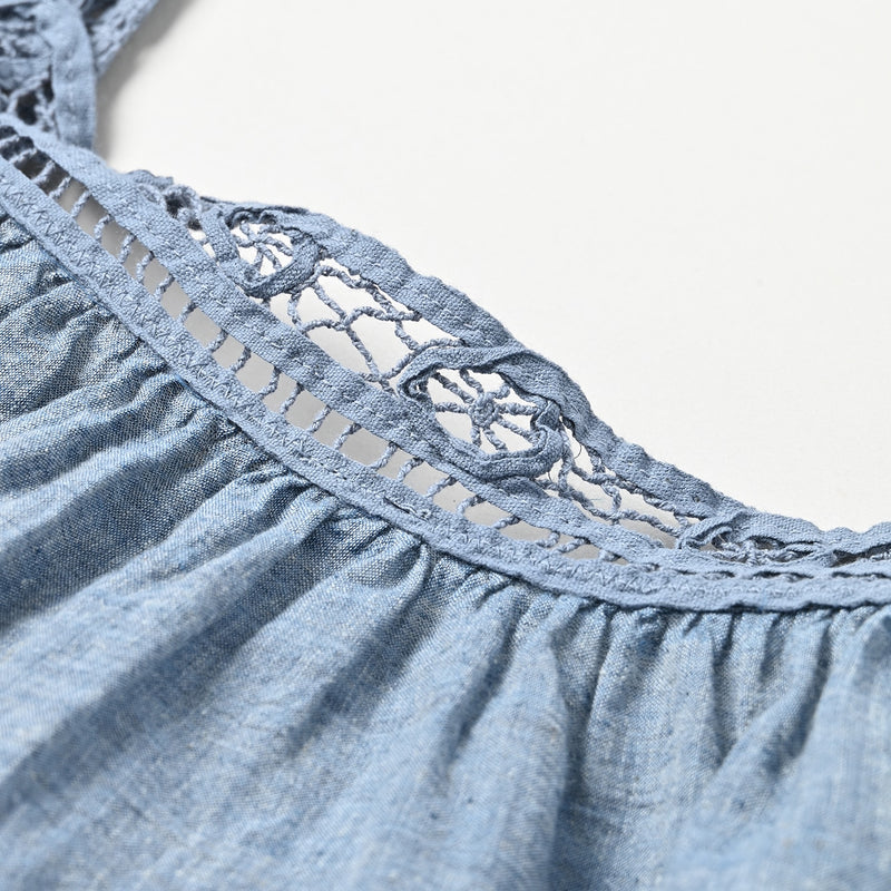 45R Dungaree Khadi Ribbon Lace Camisole - Image 14