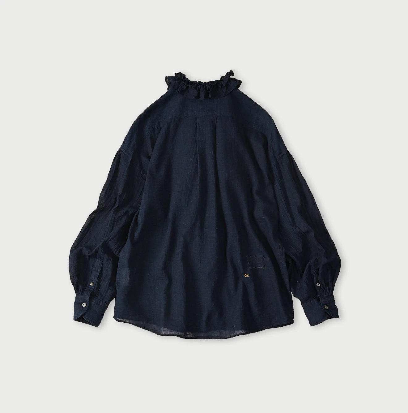 45R Indigo 45 Gauze Frilled Coupe Shirt - Image 12
