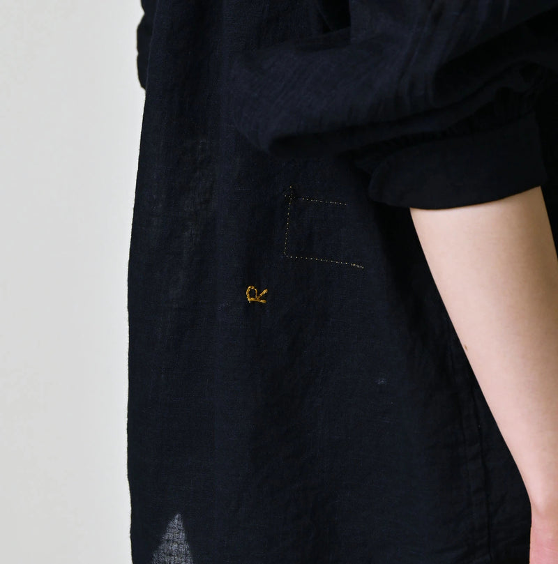 45R Indigo 45 Gauze Frilled Coupe Shirt - Image 11