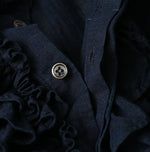 45R Indigo 45 Gauze Frilled Coupe Shirt