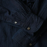 45R Indigo 45 Gauze Frilled Coupe Shirt