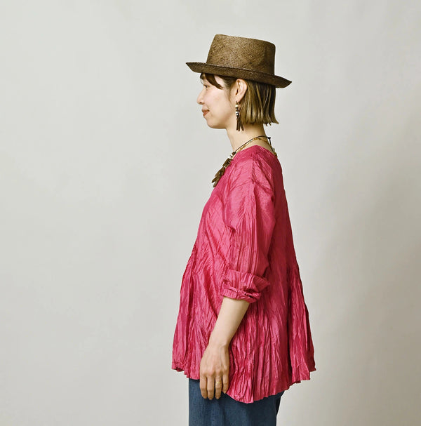 45R Chambray Silk Blouse