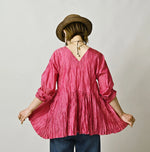 45R Chambray Silk Blouse