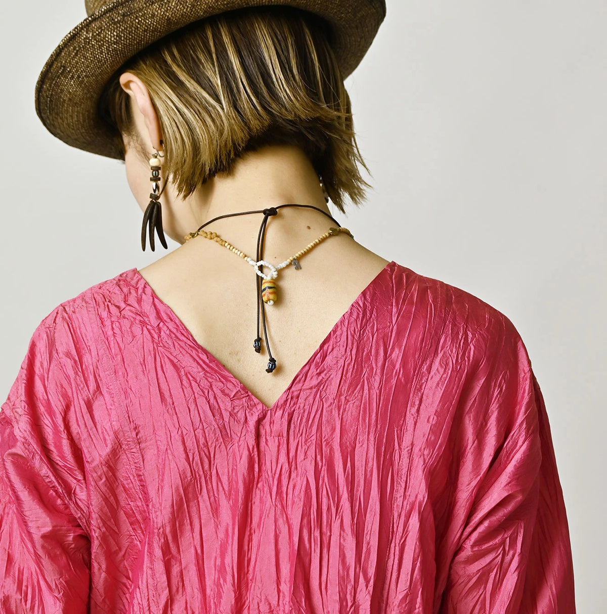 45R Chambray Silk Blouse