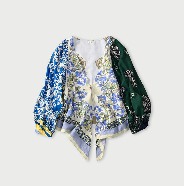 45R Saijiki Khadi Bandana Bolero