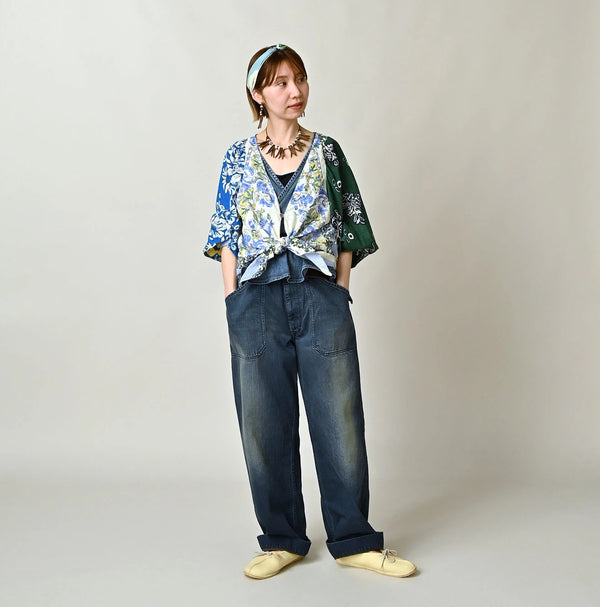 45R Saijiki Khadi Bandana Bolero