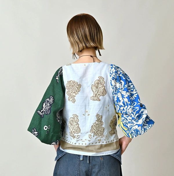 45R Saijiki Khadi Bandana Bolero