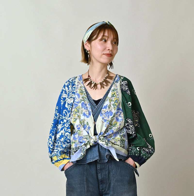 45R Saijiki Khadi Bandana Bolero - Image 9