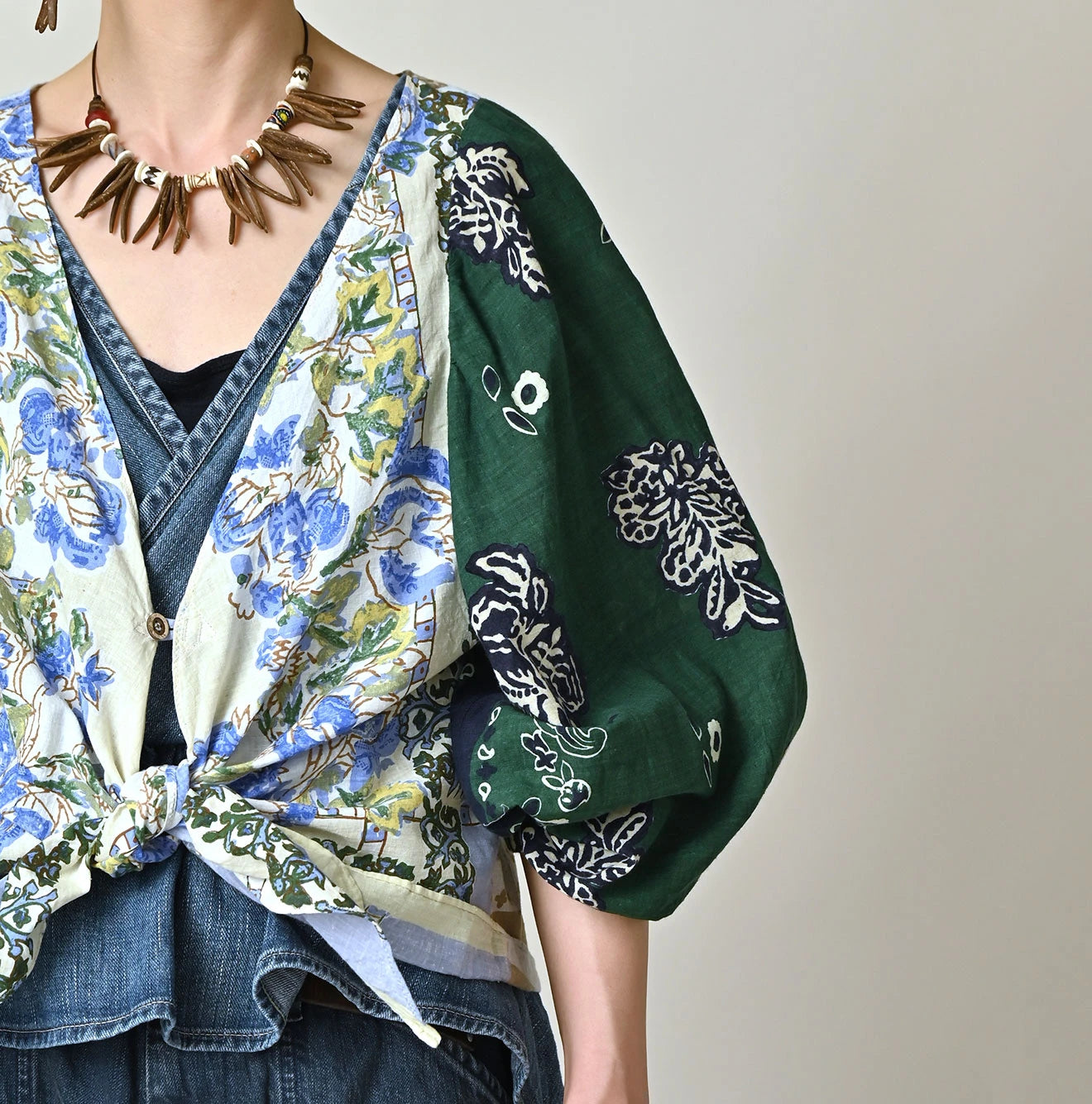 45R Saijiki Khadi Bandana Bolero - Image 12
