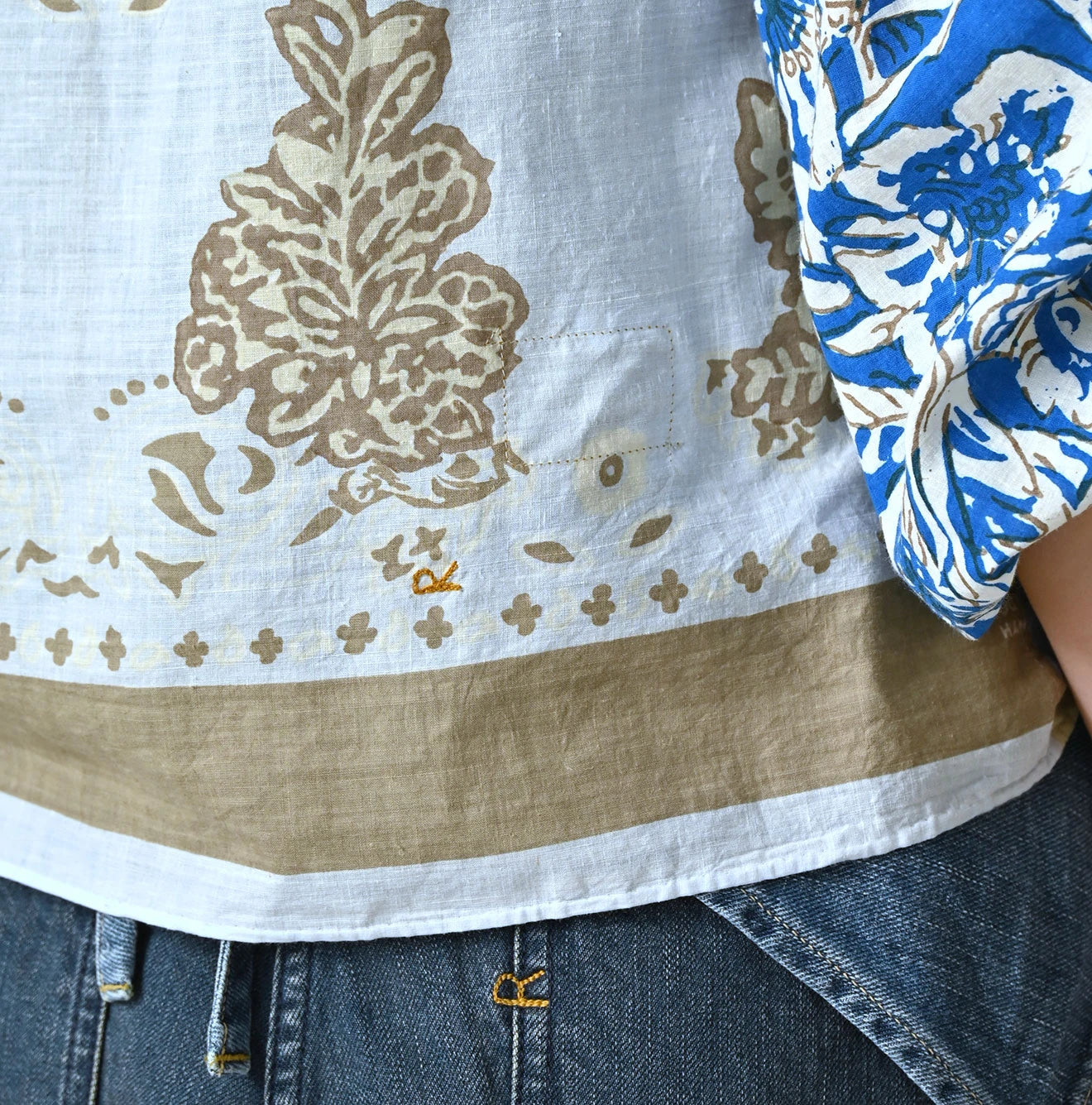 45R Saijiki Khadi Bandana Bolero - Image 15